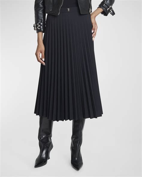 givenchy wrapped wool midi skirt|Givenchy Pleated Wool Midi Skirt .